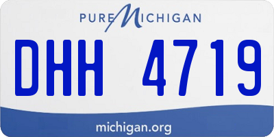 MI license plate DHH4719