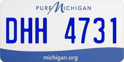 MI license plate DHH4731