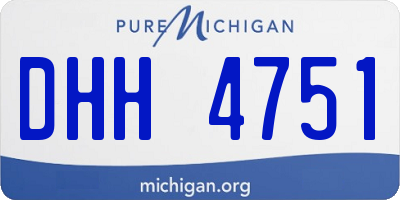 MI license plate DHH4751