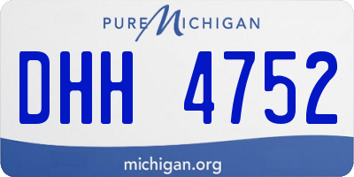 MI license plate DHH4752