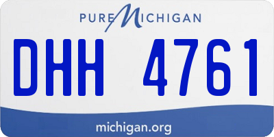 MI license plate DHH4761