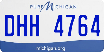 MI license plate DHH4764