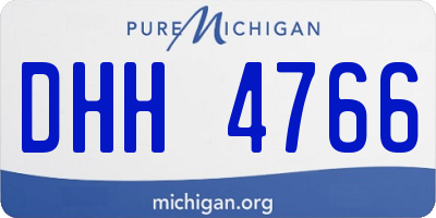 MI license plate DHH4766