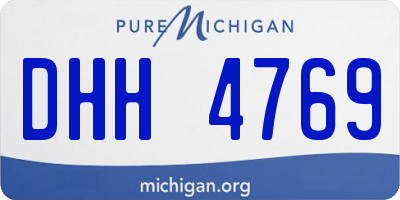 MI license plate DHH4769