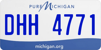 MI license plate DHH4771