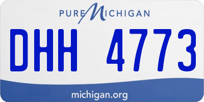 MI license plate DHH4773