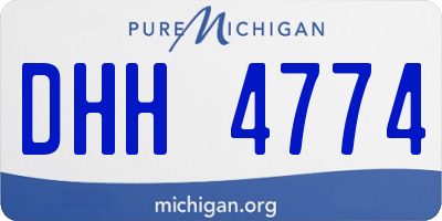 MI license plate DHH4774