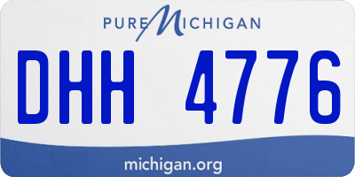 MI license plate DHH4776