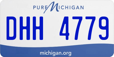 MI license plate DHH4779