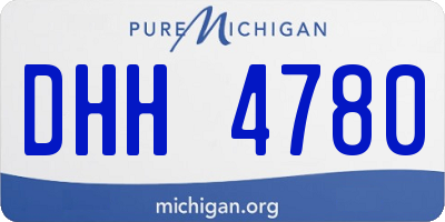 MI license plate DHH4780