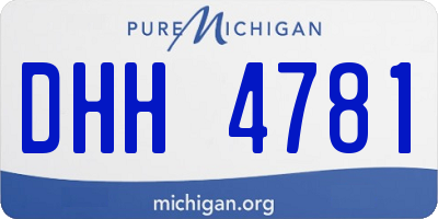 MI license plate DHH4781