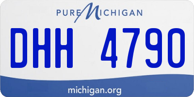 MI license plate DHH4790