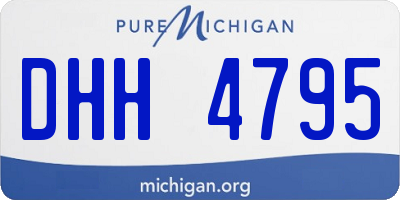 MI license plate DHH4795