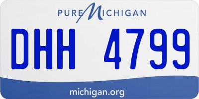 MI license plate DHH4799