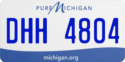 MI license plate DHH4804