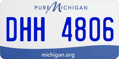 MI license plate DHH4806
