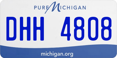 MI license plate DHH4808