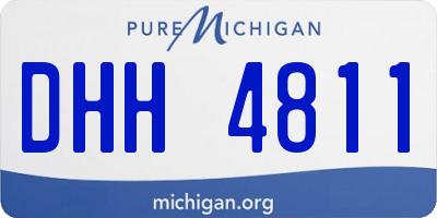MI license plate DHH4811