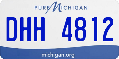 MI license plate DHH4812
