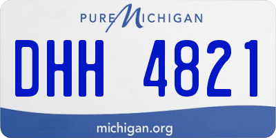 MI license plate DHH4821