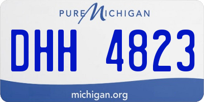 MI license plate DHH4823