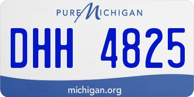 MI license plate DHH4825