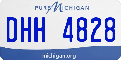 MI license plate DHH4828