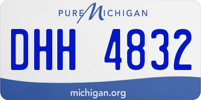 MI license plate DHH4832