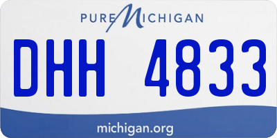 MI license plate DHH4833