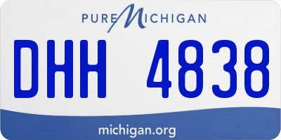 MI license plate DHH4838