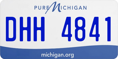 MI license plate DHH4841
