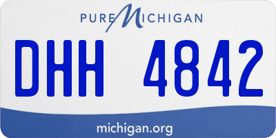 MI license plate DHH4842