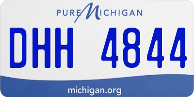 MI license plate DHH4844