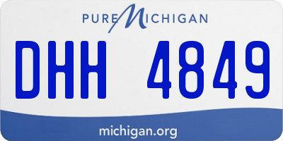 MI license plate DHH4849