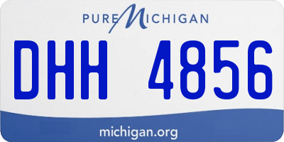 MI license plate DHH4856