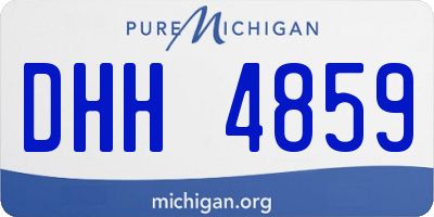 MI license plate DHH4859