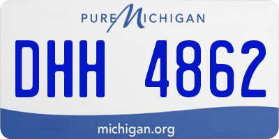 MI license plate DHH4862