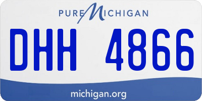 MI license plate DHH4866