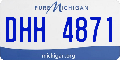 MI license plate DHH4871