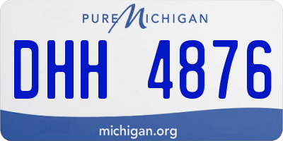 MI license plate DHH4876