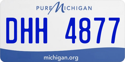 MI license plate DHH4877