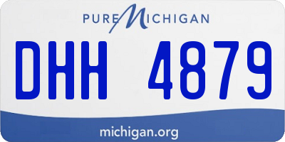 MI license plate DHH4879