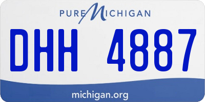 MI license plate DHH4887