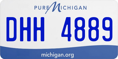 MI license plate DHH4889