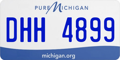 MI license plate DHH4899