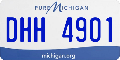 MI license plate DHH4901