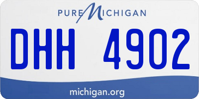 MI license plate DHH4902