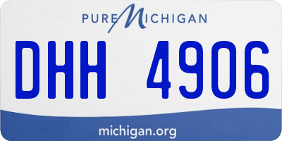 MI license plate DHH4906