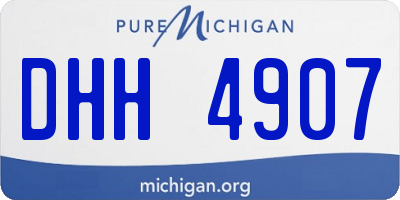 MI license plate DHH4907
