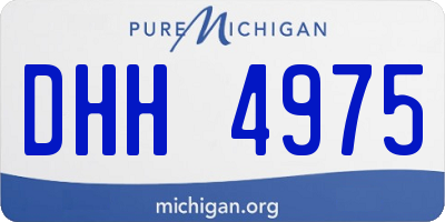 MI license plate DHH4975